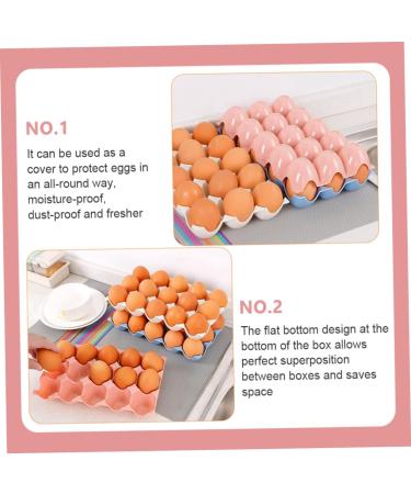 OSALADI 6 Pcs Egg Storage Box Eggs Multi- Grid Egg Boxes Egg Holder Tray Egg Container Refrigerator Egg Tray - Buy Online on SooperMarket.com