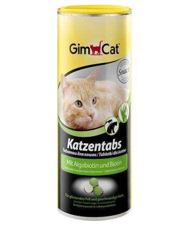 Gimcat cat tabs algobiotin and biotin - delicious cat snack for shiny fur and smooth skin - 1 can (1 x 425 g) 425 g (1 -pack) Algobiotin and biotin