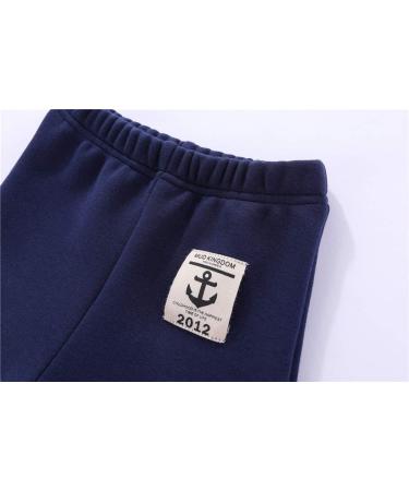 Mud Kingdom Boys Fleece Pants | Tight Fit Winter Warmth | 6-7 Years | Stars Navy Blue - Buy Online on SooperMarket.com