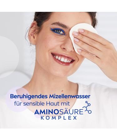 Nivea Calming Micelle Water for Sensitive Skin | Perfume-Free Facial Toner with Dexpanthenol & Amino Acids | Moisturizing Cleansing Water | 100ml - Buy Online on SooperMarket.com