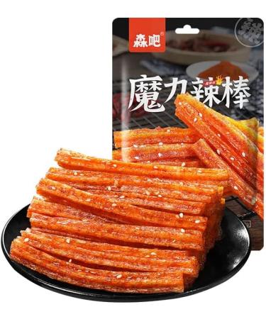 Spicy noodle web celebrity latiao snacks 62g/packet big spicy piece nostalgia spicy Gluten casual snacks Very spicy Spicy stick (Mix and match spicy strips 10 pack) - Buy Online on SooperMarket.com