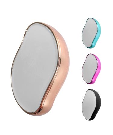 Crystal Hair Eraser - Painless Exfoliation Hair Remover for Men & Women | Fast & Easy Hair Removal Tool for Arms, Legs, Back, Chest | Soft, Smooth, Silky Skin | Rose Gold - Buy Online on SooperMarket.com