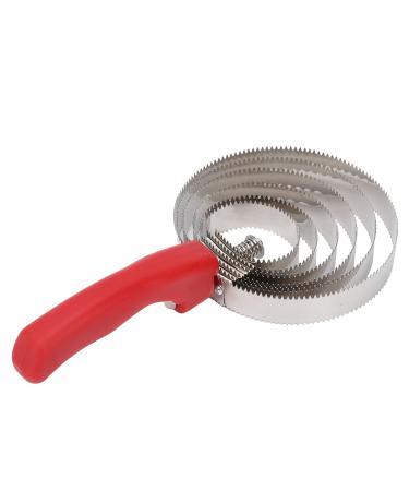 Curry Comb Reversible Stainless Steel Curry Comb Livestock Shedding Comb with Soft Touch Grip for Sheep Horses Cows(6 Rings) As shown