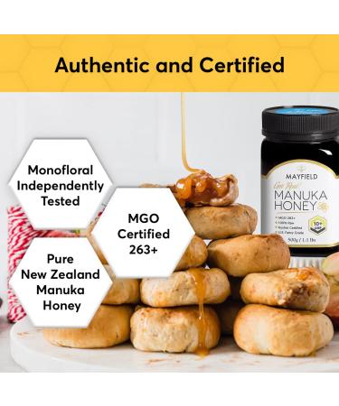 PRI Mayfield Manuka Honey UMF 10+ | Raw Monofloral MGO 263+ | 500g New Zealand - Buy Online on SooperMarket.com