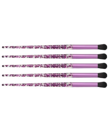 5-Piece Purple Handles Makeup Brushes Set - Eye Shadow & Concealer Beauty Tools for Flawless Makeup - Buy Online on SooperMarket.com