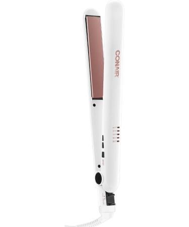 Conair 362C Infiniti Pro Tourmaline Ceramic Soft Touch Full Size Hair Dryer & Double Ceramic Flat Iron 1 Inch White/Rose Gold - Buy Online on SooperMarket.com