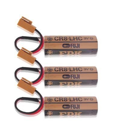 3 Pcs CR8.LHC 3V 2600mAh for Fuji FDK CR8-LHC CR8-LHC 3V Battery Toto Fuji CR8-LHC Battery 3V Automatic Flusher