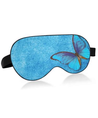Haskirky Light Blocking Eye Mask Breathable and Adjustable Adult Men and Women Travel on Business Trips Yoga Meditation Light Smooth Comfortable Eye Mask Office Deep Sleep Goodies Morpho Blue Butte