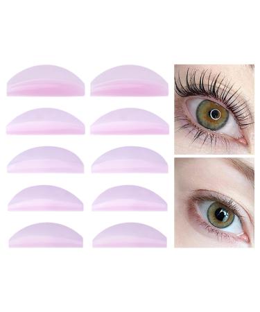 Teksome Eyelash Holder Pads 5 Pairs Lower Pads for Lash Lifting Reusable Under Eye Lash Lift Pad Reusable Lash Lift Supplies Skin-Friendly