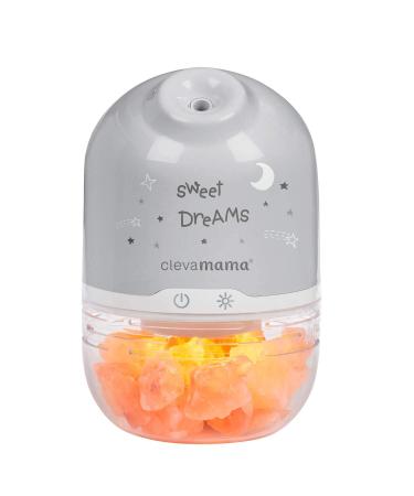 ClevaMama ClevaPure Himalayan Salt Lamp - Humidifier Air Purifier Aromatherapy Diffuser for Nursery - Universal Adapter 110-240V