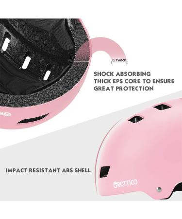 GROTTICO Toddler-Kids-Bike-Skate-Helmet for Boys Girls  Muti-Sport for Scooter Skateboard Helmet  Adjustable for 2-14 Years Older Children Matte Pink M (21.6-22.8inch/55-58cm) - Buy Online on SooperMarket.com