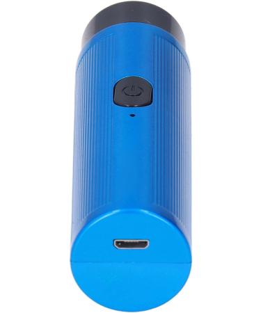 Portable Mini Electric Shaver for Men - Rechargeable Quiet Self-Sharpening | Ideal for Travel & Home Use (Blue - Buy Online on SooperMarket.com