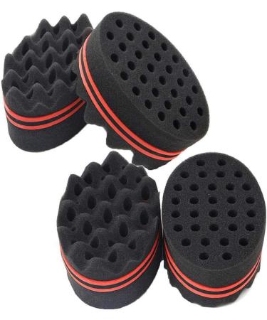 Dajidafu 2 Pieces Brush Barber Twist Sponge Hair Sponge Different Hairstyles Unlimited Use Moisture Resistance Brush for Kids - Buy Online on SooperMarket.com