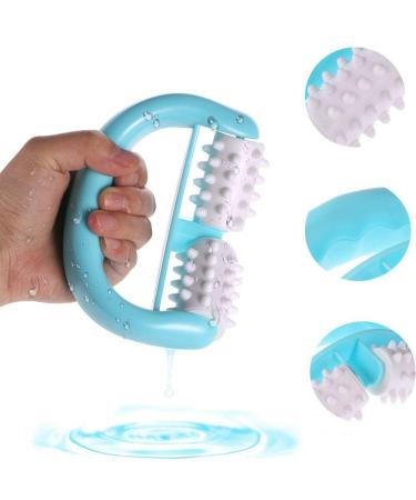 Buy 2-Piece Anti-Cellulite Massage Rollers with D-Shaped Handle | Smooth Skin & Anti-Aging Solution | International Shipping - Buy Online on SooperMarket.com