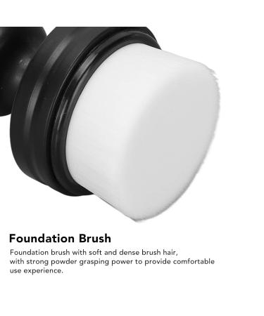 Round Liquid Foundation Brush - Flat Top Soft Hair Portable & Skin-Friendly for All Skin Types - Dustproof Cover Makeup Tool - Buy Online on SooperMarket.com