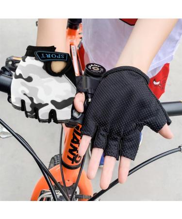 Buy Mecm Bj Child Half-Finger Bicycle Gloves | Non-Slip Sports Gloves for Kids (6-12 Years) - Perfect for Cycling Boating Yoga Skating & Climbing in Tarnorange - Buy Online on SooperMarket.com