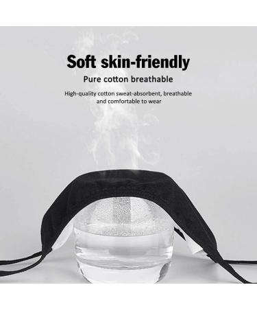 Reusable Black Cotton Face Masks - 8 Pack | Fashionable & Washable | Eco-Friendly Protection - Buy Online on SooperMarket.com
