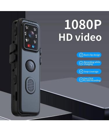 WEIIBDIE Mini WiFi Body Camera with Night Vision and Warning LED - Law Enforcement Video Recorder with Audio and 64G Card for Security Guards - Buy Online on SooperMarket.com