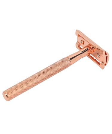 Premium Wet Razor Set for Men - Waterproof Safety Razor Tight & Clean Shave - Portable Metal Hair Blade Handle in Ros Gold - Perfect Gift for Him - Buy Online on SooperMarket.com