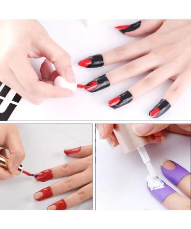 Nail Polish Protector - 90 PCS Stick-On Stencils for Nail Art - Peel Off Guides for Perfect Designs - Buy Online on SooperMarket.com