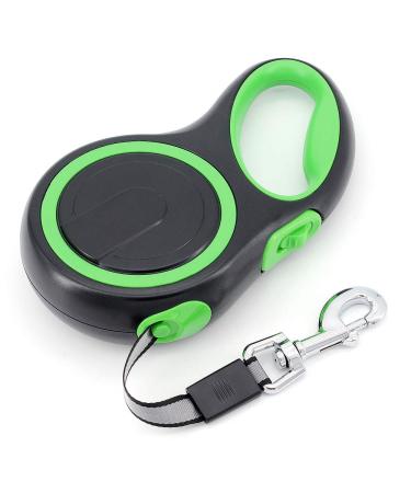 Moyouno 8m long retractable dog leash dog leasic leash 8m high-end pet lead automatic pull-out dog training line up to 50kg for small medium-sized and large dogs (green) greenen