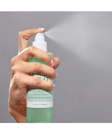 Facial Spray W/Aloe & Green Tea Hydrating Face Mist Moisturiser Aloe Vera Face Toner for Dry Skin Makeup Setting Spray for Face Soothing Face Spray Refresh & Repair 3.4 Fl Oz - Buy Online on SooperMarket.com
