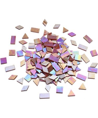 Iridescent Mosaic Glass Tiles - 200 Pieces Stained Glass Tile for Mosaic Craft - Autumn Assortment - Buy Online on SooperMarket.com