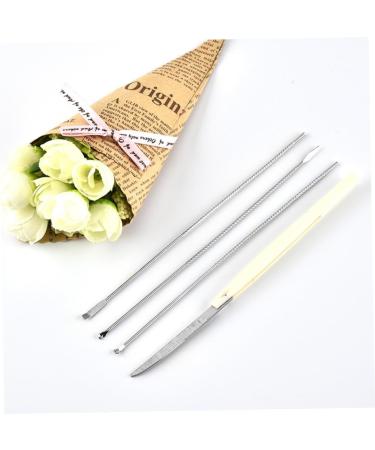 Stainless Steel Ear Tool Set - Long Handle Ear Pick, Scoop, Spoon - Silver Ear Suit Set - Buy Online on SooperMarket.com