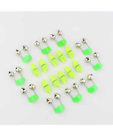 VGEBY Fishing Alarm Dual Bells - 20pcs LED Night Bite Alarm Set | Portable Fishing Accessory for International Shipping - Buy Online on SooperMarket.com