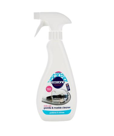 Ecozone Granite and Marble Surface Cleaner Safe for Daily Use Gentle yet Effective Cleaning Clean & Polish Spray for Natural Stone Worktops Headstones & Tiles (500ml)