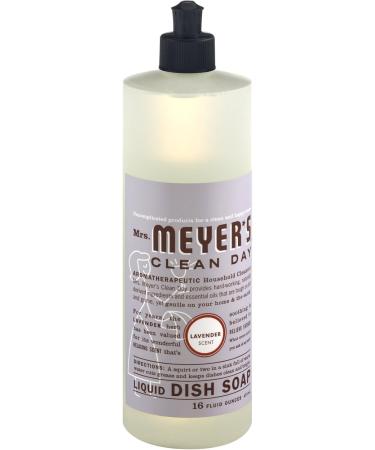 Mrs. Meyer's Lavender Dish Soap - 16 oz Bottle | Eco-Friendly International Shipping Available - Buy Online on SooperMarket.com