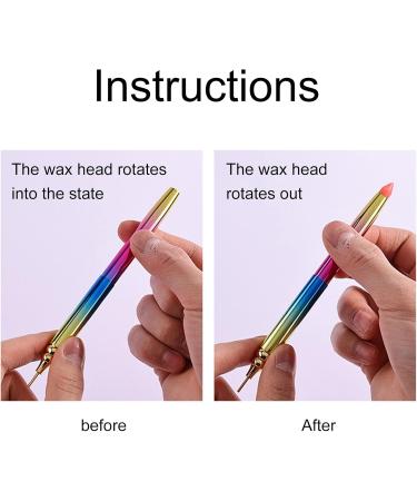 Worparsen Diamond Painting Pen Wax Nib Design Double Head Dual-ended DIY Nail Art Point Drill Drawing Pen compatible with Women Pink - Buy Online on SooperMarket.com