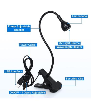 AORAEM 3-in-1 Nail Lamp Kit | LED Nail Dryer with Portable Gooseneck | Quick Dry Flash Curing Light for Gel Nails | Includes Clear Nail Tips, Clip, and File | Poly Nail Extension Tools | Arts - BB-Black - Buy Online on SooperMarket.com