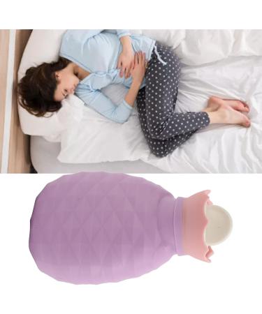 Shop Leak-proof Silicone Hot Water Bottle - Soft Pain Relief for Neck & Shoulder (Purple) | International Shipping - Buy Online on SooperMarket.com