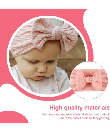 Shop Eihi 4-Piece Baby Girls Headband Set | Nylon Hair Bands for Newborns & Toddlers - 4 Colors Available - Buy Online on SooperMarket.com