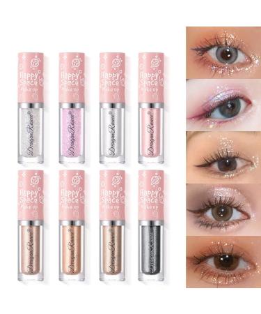 Buy Highly Pigmented Liquid Glitter Eyeshadow Set - Long Lasting Quick Drying Multi-Dimensional Sparkle for Mesmerizing Eyes | International Shipping Available - Buy Online on SooperMarket.com