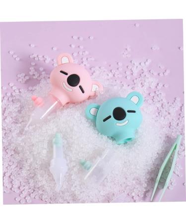 Kisangel Infant Nose Sucker - 2pcs Silicone Aspirators for Newborns | Baby Safety Manual Nose Cleaner for Nasal Care - Buy Online on SooperMarket.com