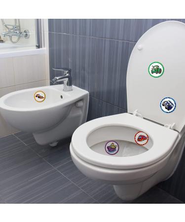120 Pcs Transportation Style Toilet Targets for Boys | Flushable Pee Targets for Potty Training | Color Paper Tinkle Targets for Safe & Fun Learning - Buy Online on SooperMarket.com