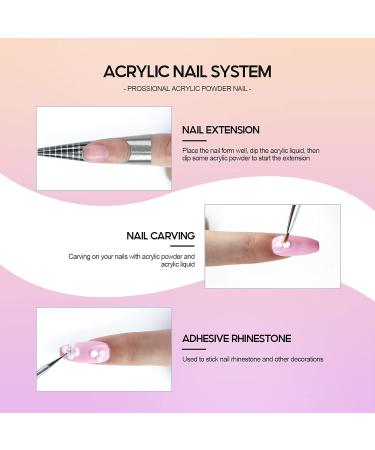 COSCELIA 3D Nail Extensions Powder - White 8g No Lamp Required | Shop Now for International Shipping - Buy Online on SooperMarket.com