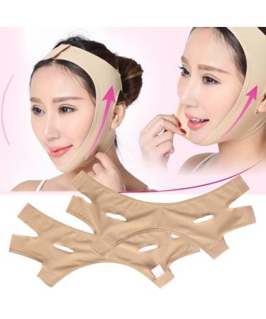 V Face Chin Bandage Belt & Facial Slimming Mask - Skin Color S | Face Slimming Solutions for a Defined Look | International Shipping Available - Buy Online on SooperMarket.com
