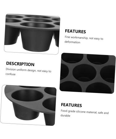 PRETYZOOM 4 Pcs 7 Silicone Ice Molds Cake Baking Pans Silicone Cupcake Pan Muffin Cake Molds Candle Mold Candle Accessories Air Fryer Muffin Pan Silica Gel Baking Tools Oven - Buy Online on SooperMarket.com