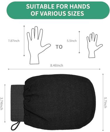 The Kessa Kessa Exfoliating Glove Moroccan Kessa Glove Kessa Glove Shower Glove Moroccan Exfoliating Kessa Glove (3PCS-B) - Buy Online on SooperMarket.com