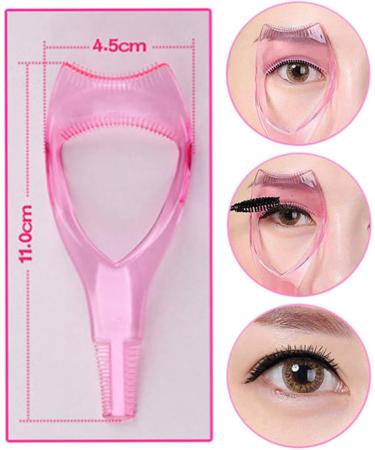 4 Pcs Eyelash Makeup Tool Set - Mascara Applicator Eyeliner Guide Curlers & Shields for Perfect Eye Makeup | International Shipping Available - Buy Online on SooperMarket.com