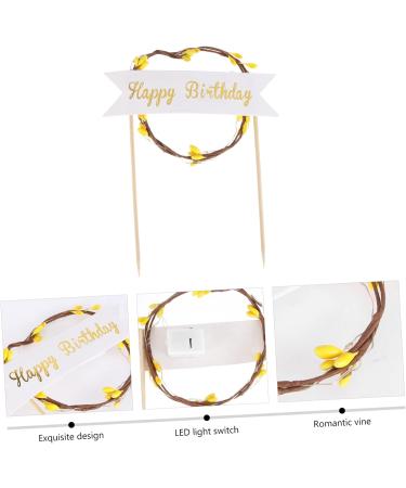 OFFSCH Cake Picks Led Birthday Signs Birthday Cupcake Topper Cake Toppers Wedding Cupcake Topper Wedding Topper Dessert Picks Sandwitch Stick Cake Pick Topper Sandwich Bar Beautiful - Buy Online on SooperMarket.com