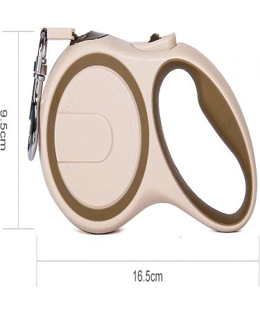 Hycyyfc 3/5m Extendable Dog Leash - Comfortable Roller Leash for Small & Large Dogs Adjustable Training Line for Puppies & Cats in Brown - Buy Online on SooperMarket.com