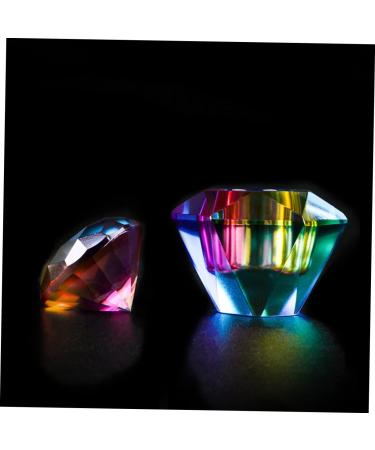minkissy Monomer Dish Nail Monomer Liquid Bowl Acrylic Nail Supplies Nail Art Dish Dappen Dish with Lid Crystal Dappen Dish Crystal Nail Jar Manicure Bowl Diamond Glass Flash Manicure Tools - Buy Online on SooperMarket.com