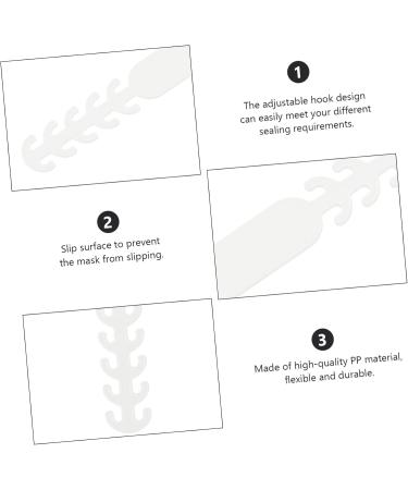20-Pack Mask Clips & Holders | Mask Accessories for Comfortable Wear | International Shipping - Buy Online on SooperMarket.com