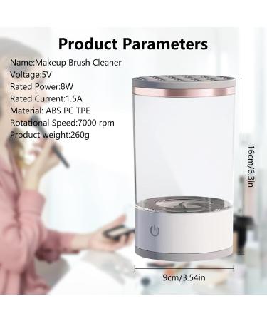 Buy Automatic Makeup Brush Cleaner - Rechargeable Quick Dry Transparent Washer for Effortless Cleaning - Buy Online on SooperMarket.com