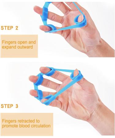 Finger Exerciser Improve Finger Dexterity Finger Strengthener Lightweight Enhance Finger Grip Washable for Workout for Elderly Light Blue 6.6lb - Buy Online on SooperMarket.com