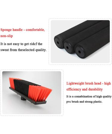 Water Fed Pole Kit Car Window Glass Cleaning Brush Lightweight Outdoor Washing Equipment with Adjustable Pole and 20m Hose 55cm Brush Head 6M/21FT - Buy Online on SooperMarket.com